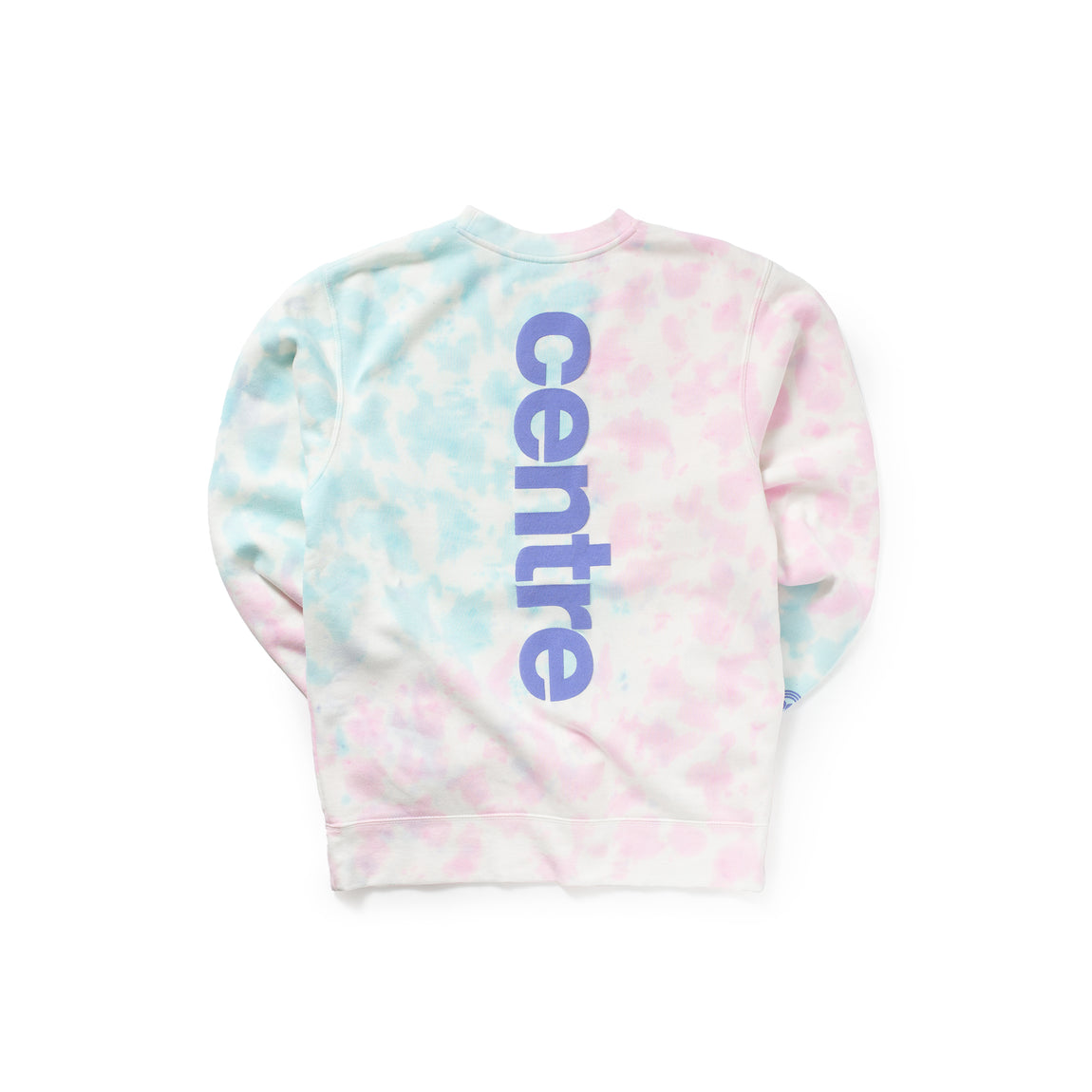 Centre Puff Crew Sweatshirt (Cotton Candy Tie Dye) - Centre Puff Crew Sweatshirt (Cotton Candy Tie Dye) - 