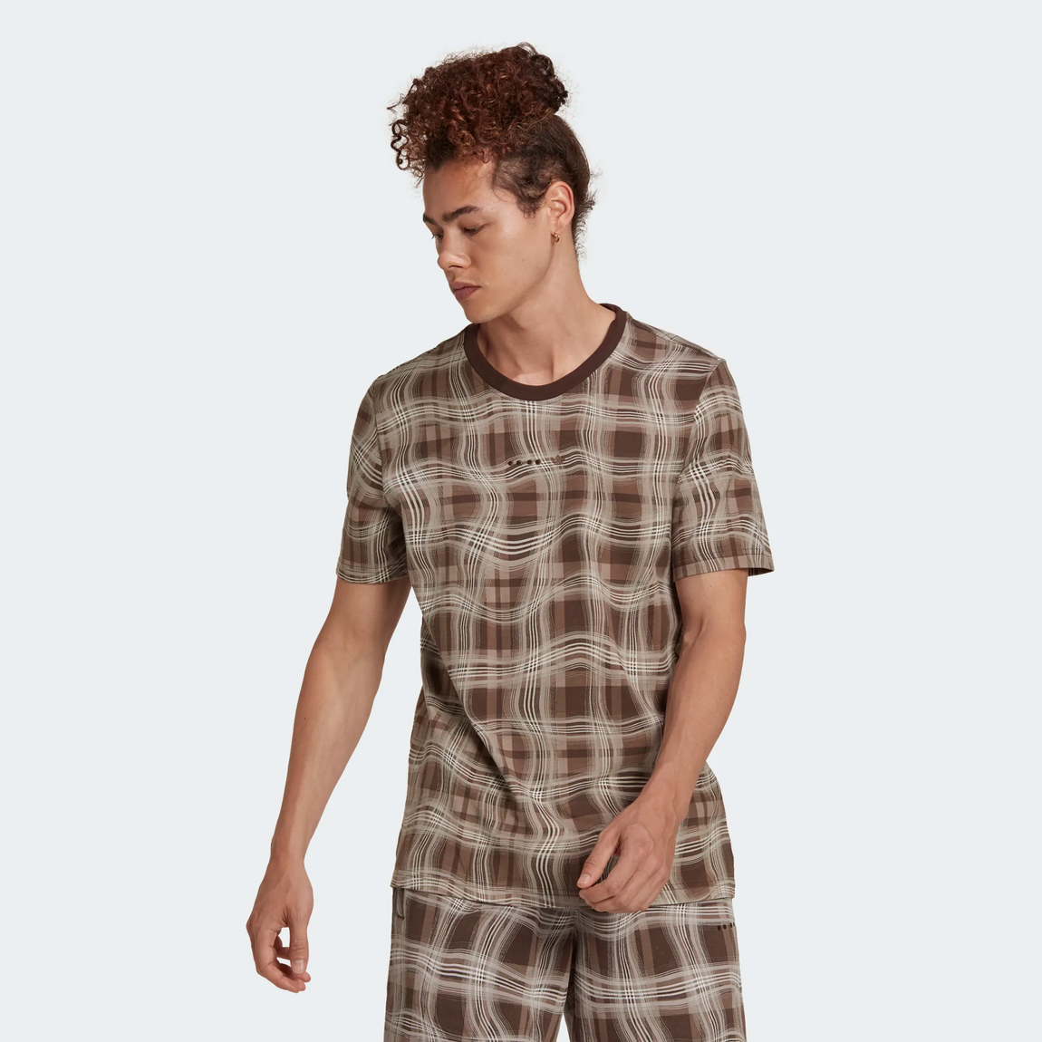 Adidas Reveal Allover Print Short Sleeve Tee (Chalky Brown) - Adidas Reveal Allover Print Short Sleeve Tee (Chalky Brown) - 