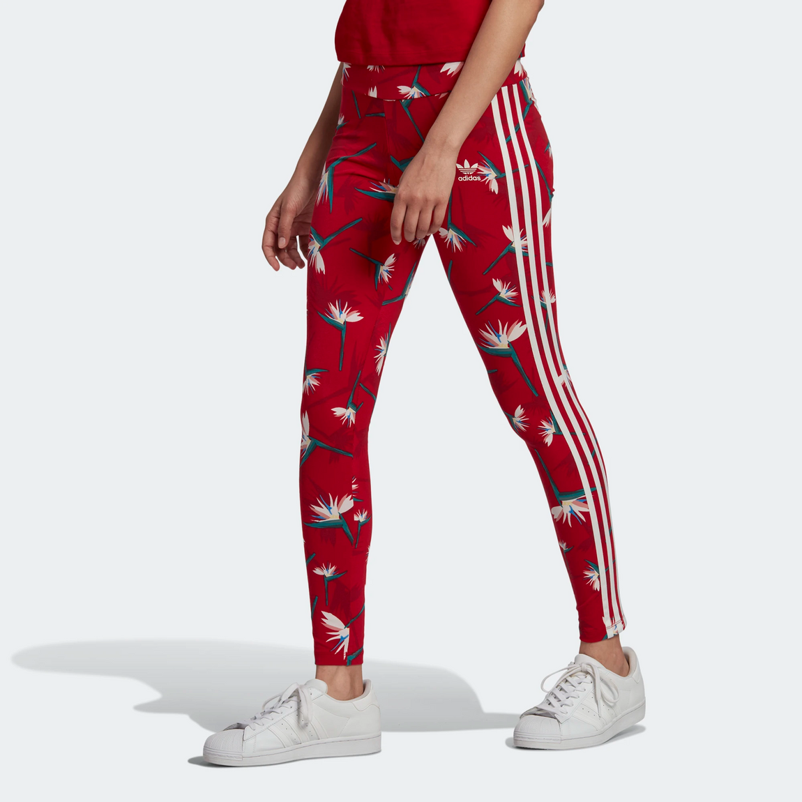 Adidas X Thebe Magugu Women's Leggings (Red/Multicolor) - Adidas X Thebe Magugu Women's Leggings (Red/Multicolor) - 