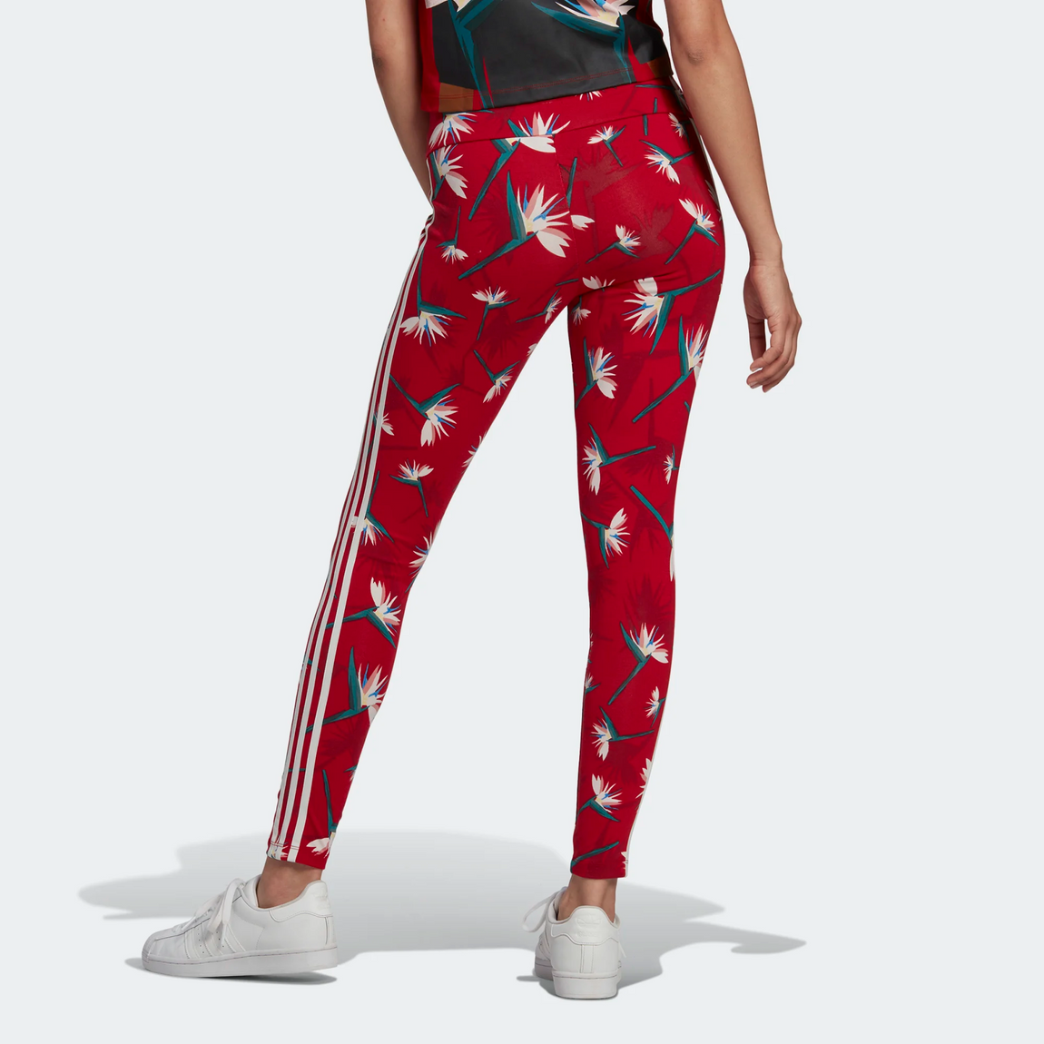 Adidas X Thebe Magugu Women's Leggings (Red/Multicolor) - Adidas X Thebe Magugu Women's Leggings (Red/Multicolor) - 