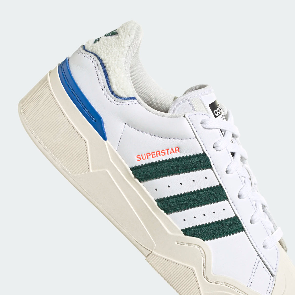 Adidas Women's Superstar Bonega 2B (Footwear White/Dark Green-Royal Blue) - Adidas Women's Superstar Bonega 2B (Footwear White/Dark Green-Royal Blue) - 