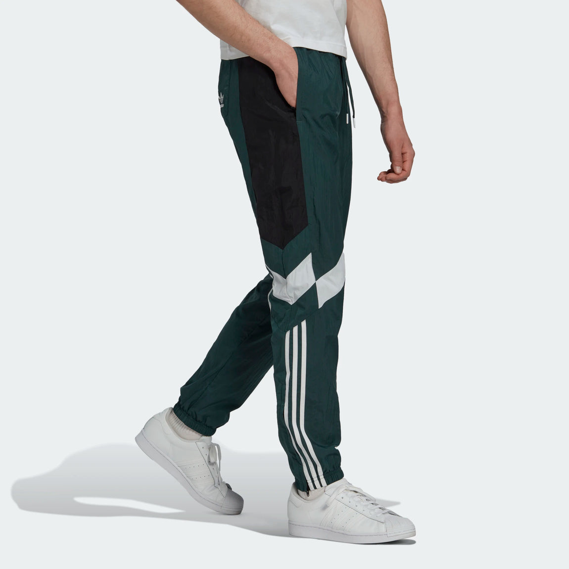 Adidas Woven Track Pants (Mineral Green) Centre