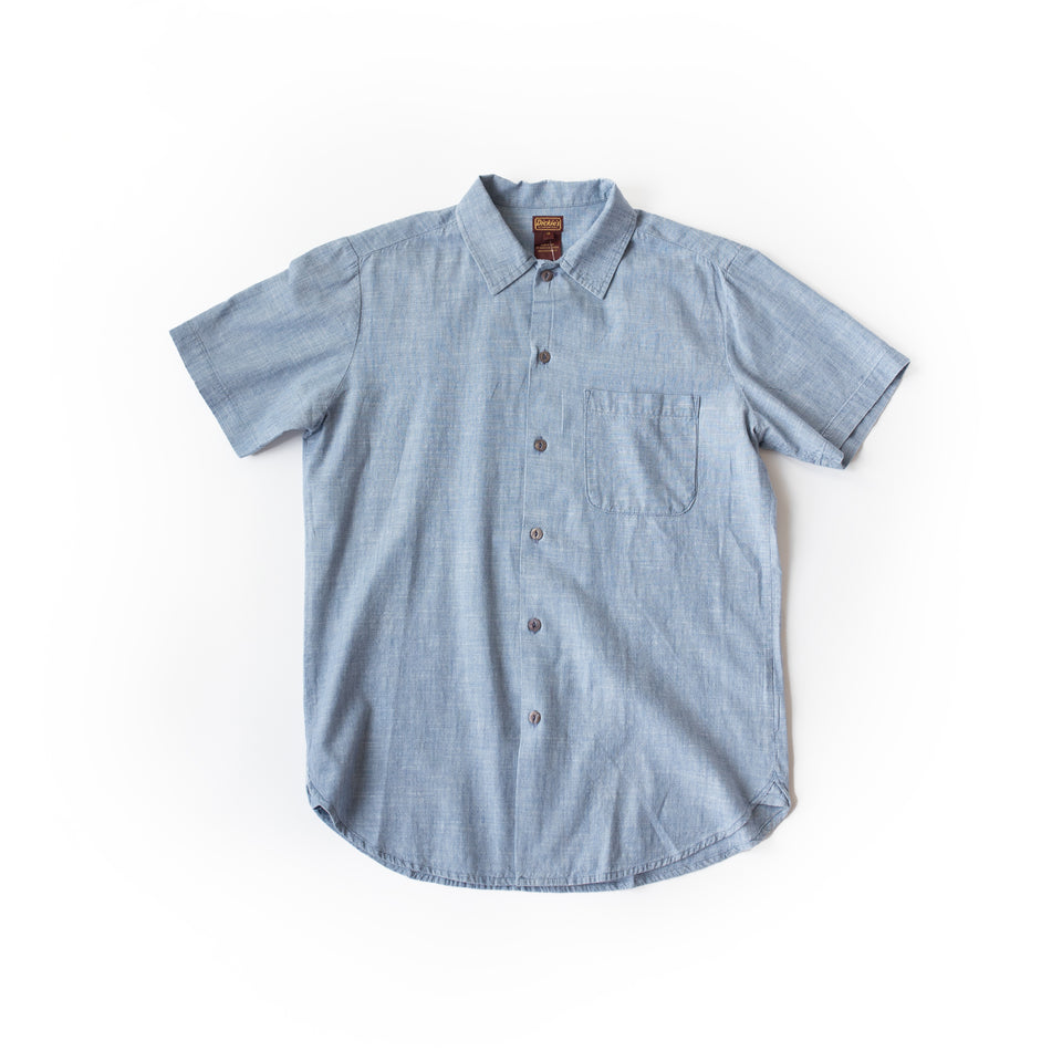 Dickies 1922 Short Sleeve Shirt (Bleached Selvedge Chambray) - Dickies