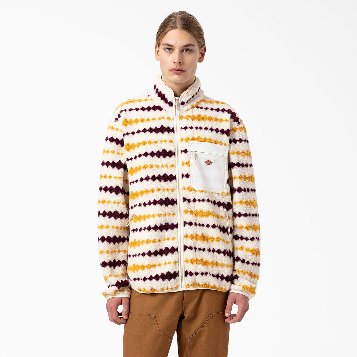 Dickies Falkville Fleece Jacket (Ecru/Grape) - Dickies Falkville Fleece Jacket (Ecru/Grape) - 
