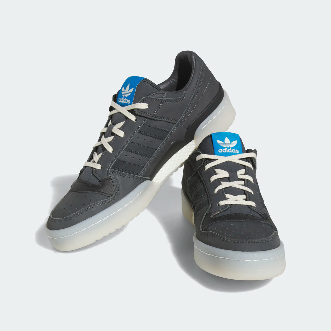 Adidas Forum Low CL (Solid Grey/Carbon/Core Black) - Adidas Forum Low CL (Solid Grey/Carbon/Core Black) - 