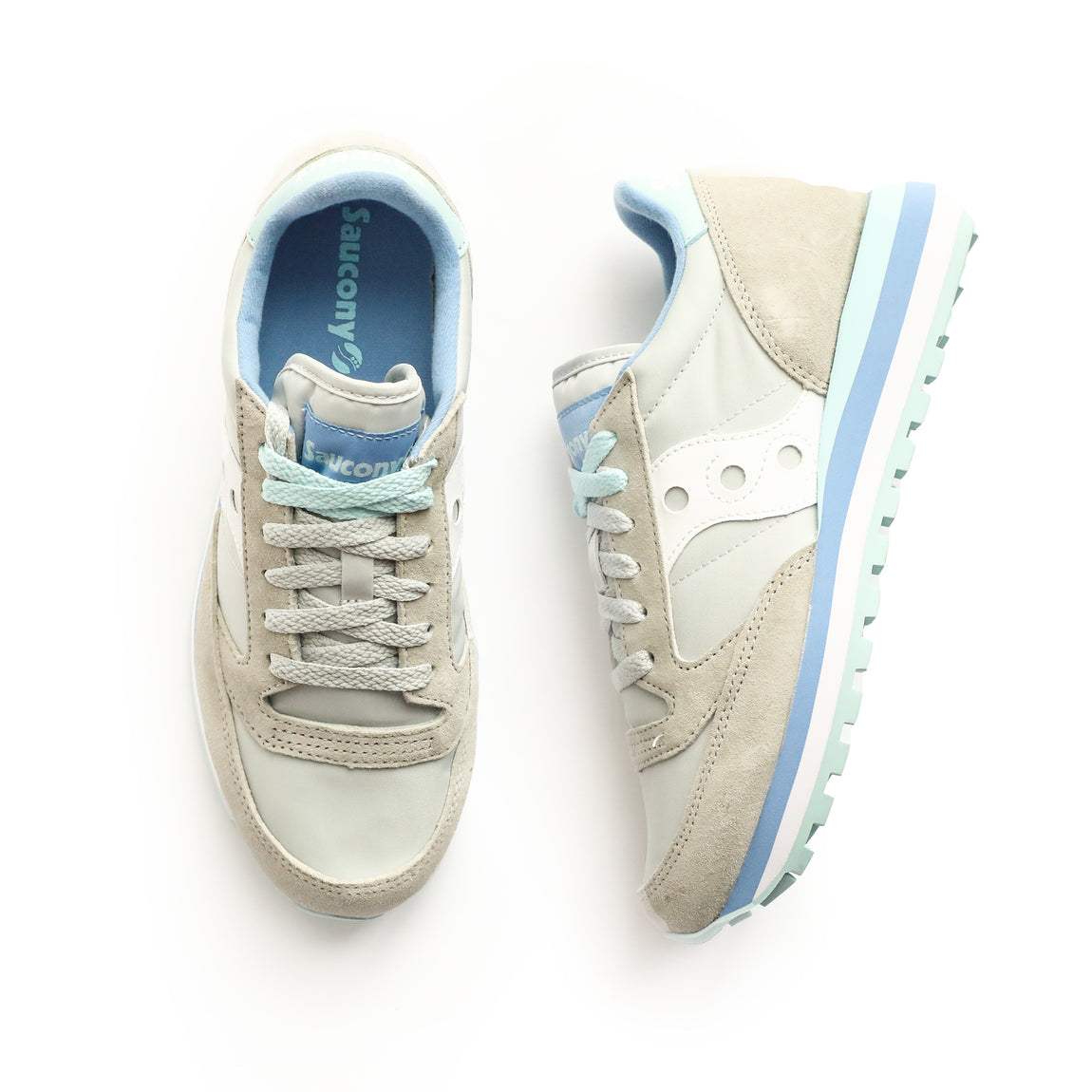 Saucony Women’s Jazz Triple (Grey/Blue) - Saucony Women’s Jazz Triple (Grey/Blue) - 