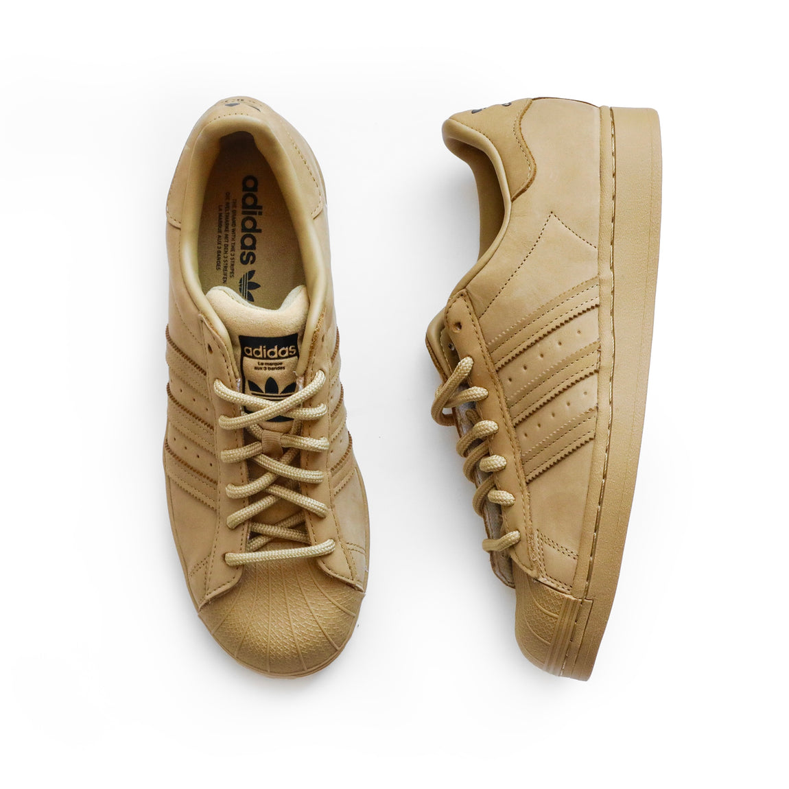 Adidas Superstar (Gold Beige/Black) - Adidas Superstar (Gold Beige/Black) - 