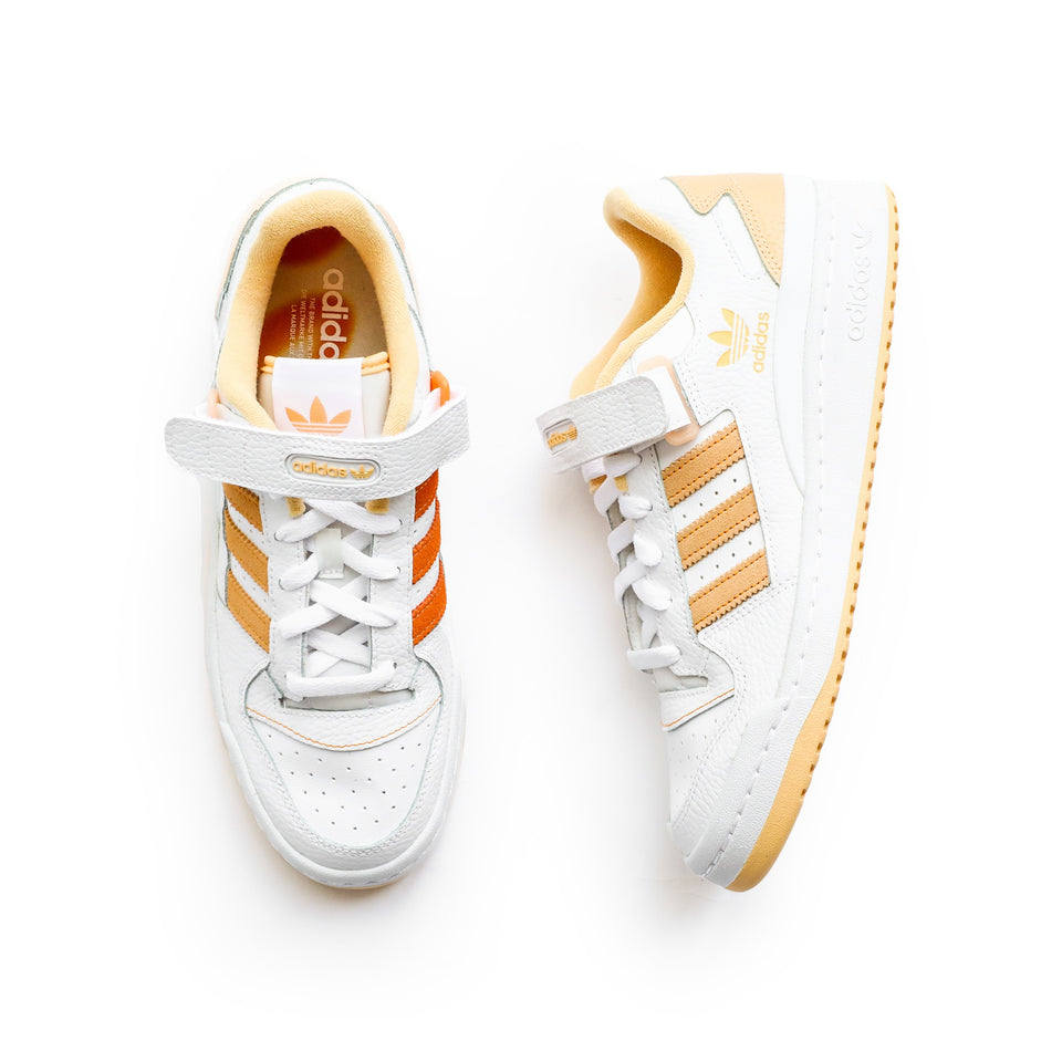 Adidas Forum Low (Cloud White/Pulse Amber-Orange Rush) - Summer 30 Sale