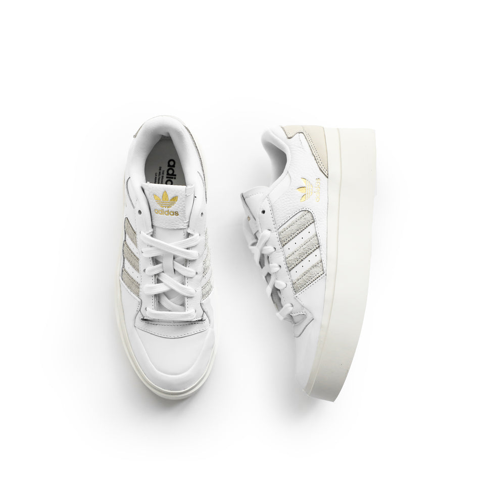 Women's Adidas Forum Bonega (White/Orbit Grey/Off White) - Email Blast Sale 4/10/22