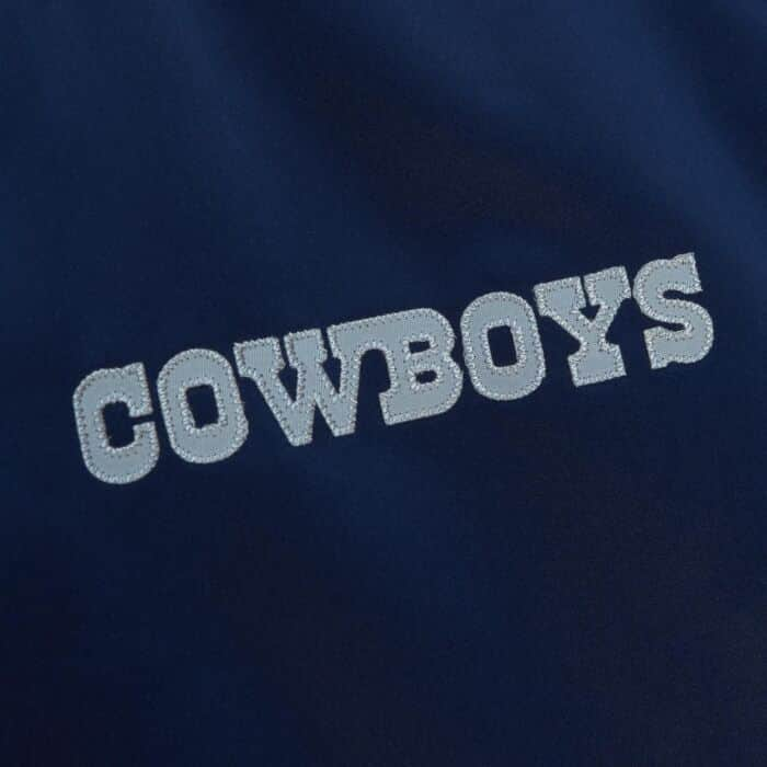 Mitchell & Ness Dallas Cowboys Heavyweight Satin Jacket (Navy) - Mitchell & Ness Dallas Cowboys Heavyweight Satin Jacket (Navy) - 