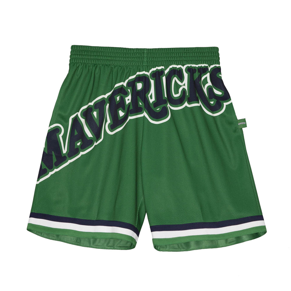 Mitchell & Ness Dallas Mavericks NBA Big Face Fashion Shorts 5.0 (Green) - Mitchell & Ness