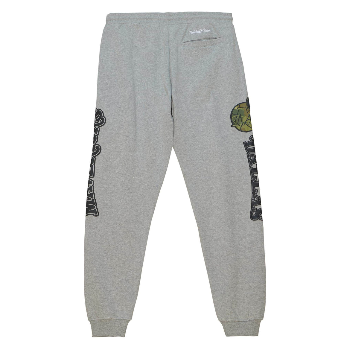 Mitchell & Ness Dallas Mavericks NBA Sweatpants (Grey Heather/Green Camo) - Mitchell & Ness Dallas Mavericks NBA Sweatpants (Grey Heather/Green Camo) - 